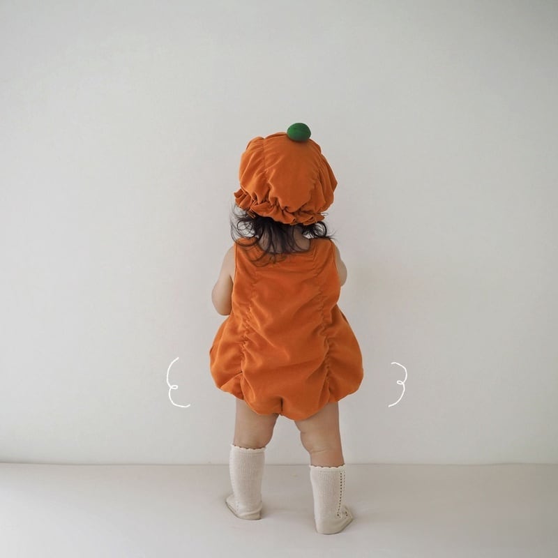 【BABY】ハロウィンかぼちゃロンパース、レギンスSK100917
