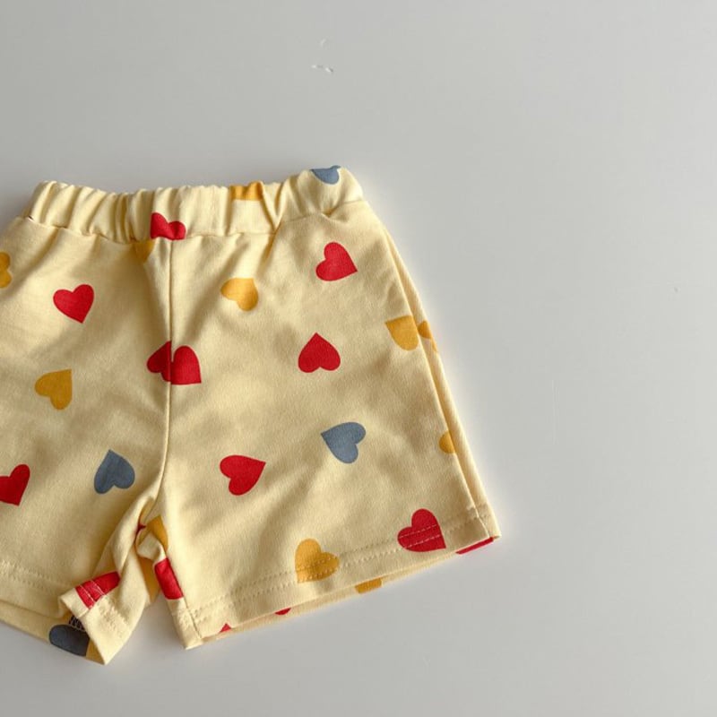 【BABY&KIDS】INS風カジュアルハート柄長袖シャツ&短パンツSK060109