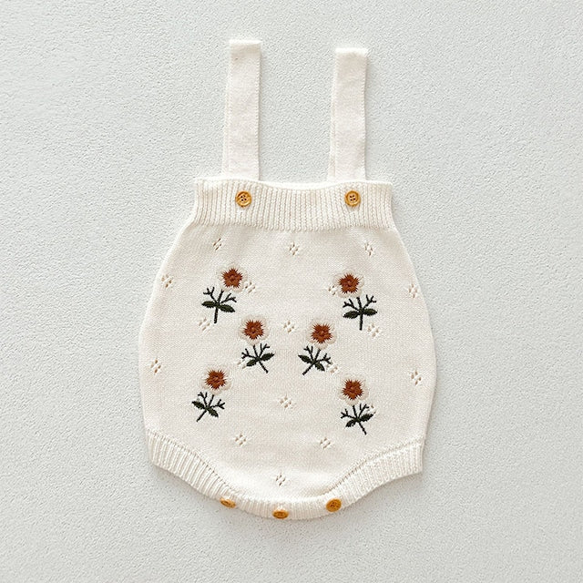 【BABY】花柄刺繍カーディガンorロンパースSK031507