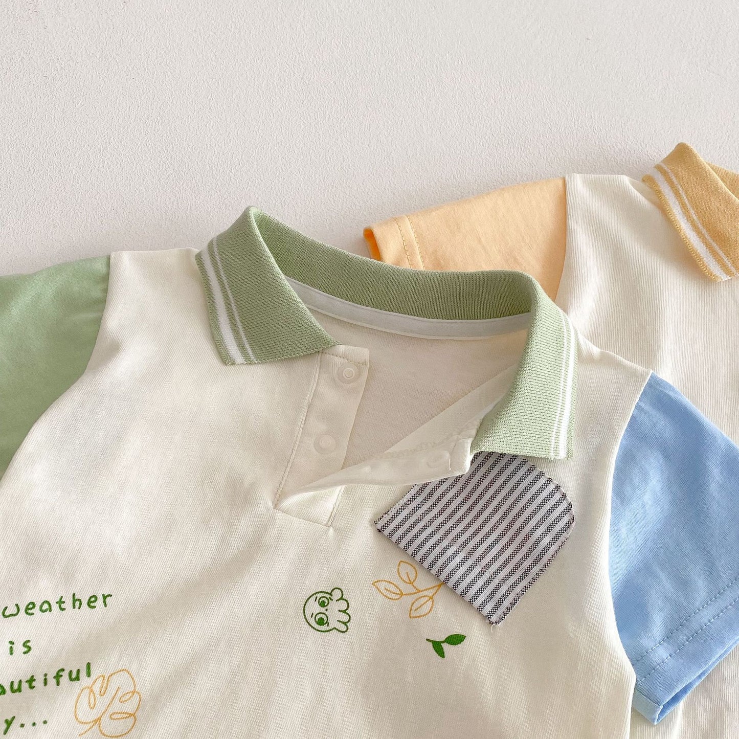 【BABY&KID】夏新作  カラーバリPOLOTシャツSK061809