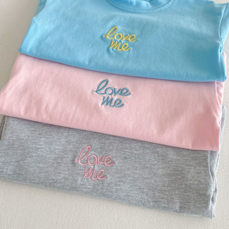 【BABY&KID】夏新作 ロゴ刺繍セットアップSK091214