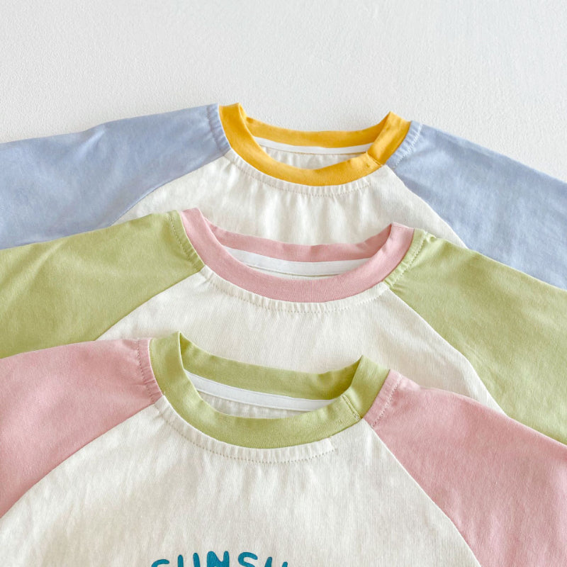 【BABY&KID】夏新作 カラーバリショートTシャツSK072006