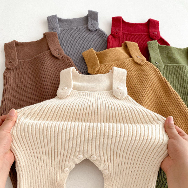 【BABY】シンプルニットサロペットSK092529