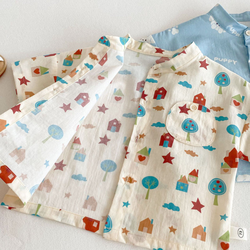 【BABY&KID】夏新作 総柄可愛いTシャツSK080607