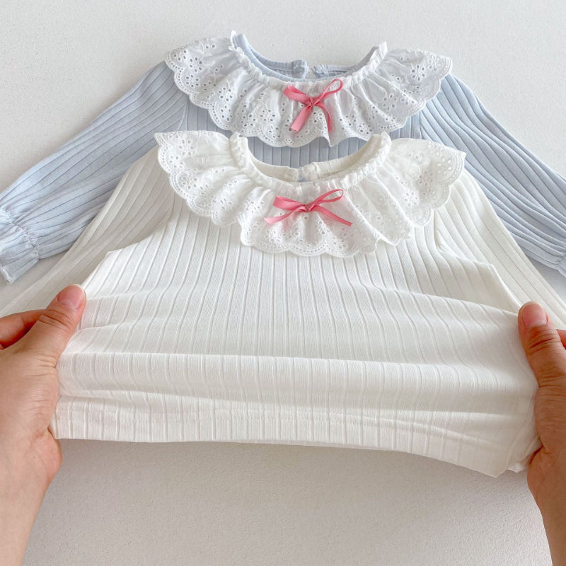 【BABY】リブフリル襟長袖TシャツSK092311