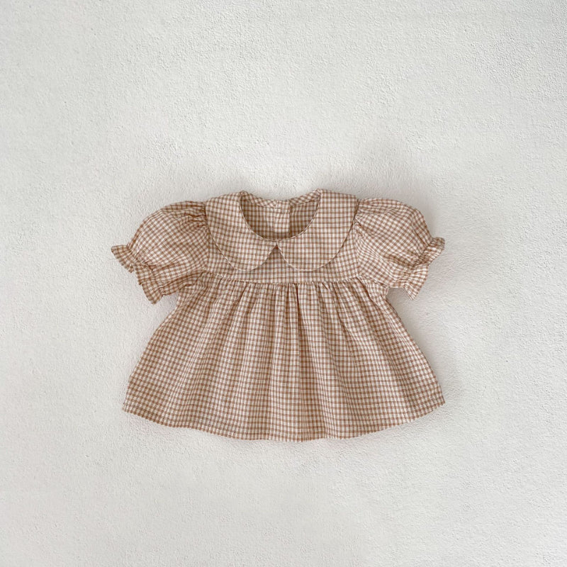 【BABY】夏新作 フラワー、チェックセットアップSK071920