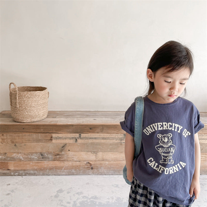 【BABY&KID】夏新作 韓国風コットンTシャツSK091620