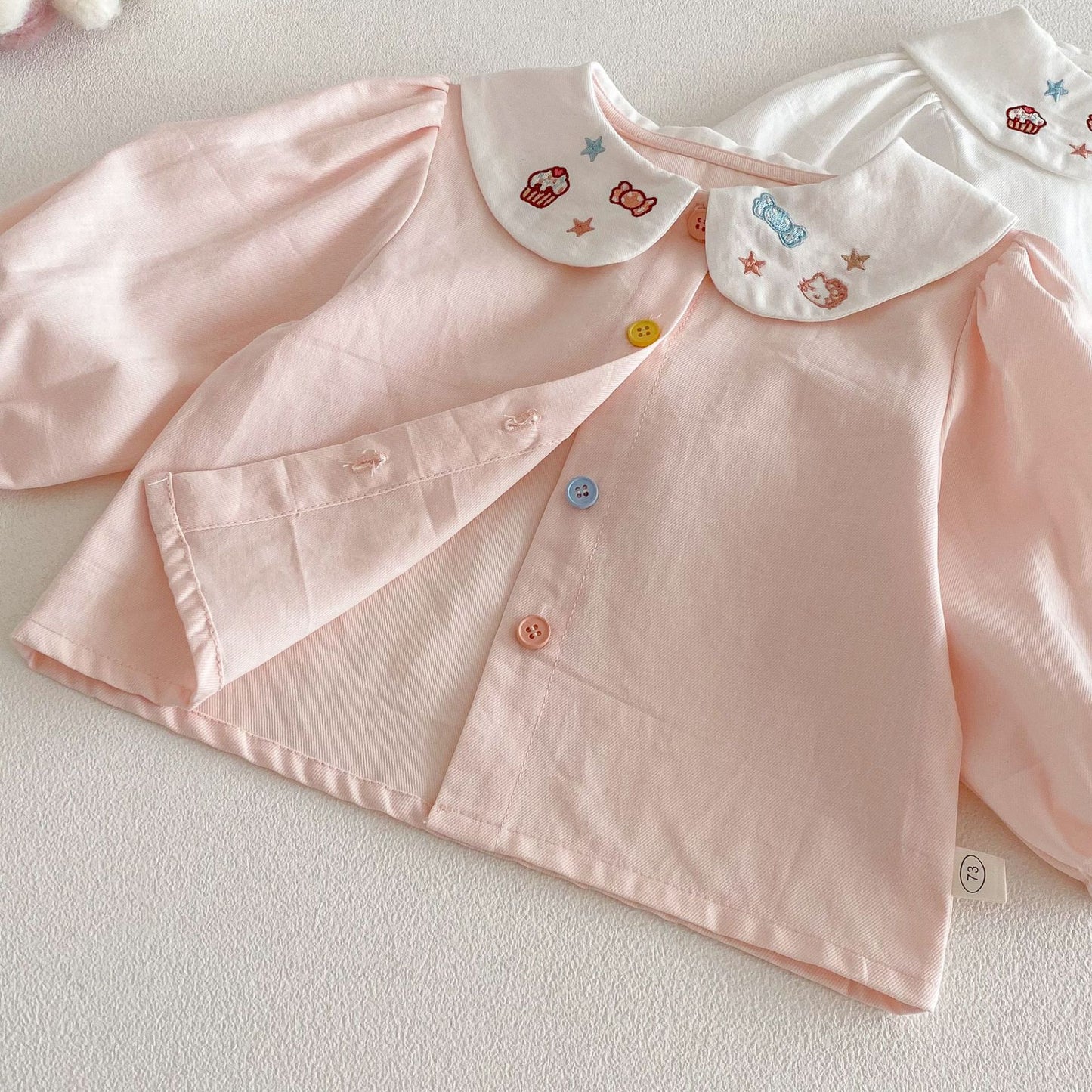 【BABY&KID】ねこ刺繍シャツSK103516