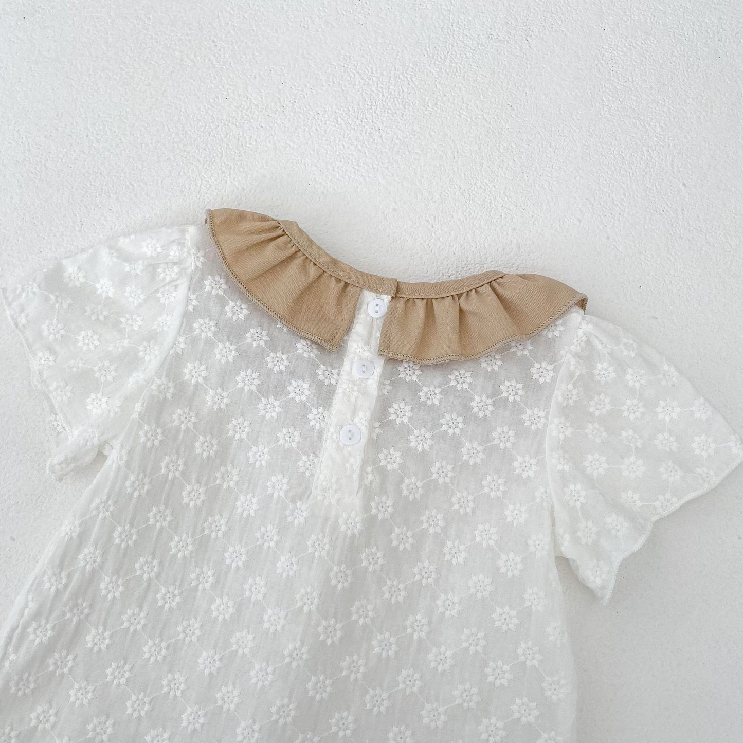 【3点セット】夏新作 フラワー刺繡Tシャツ&ブルマ&帽子SK061711