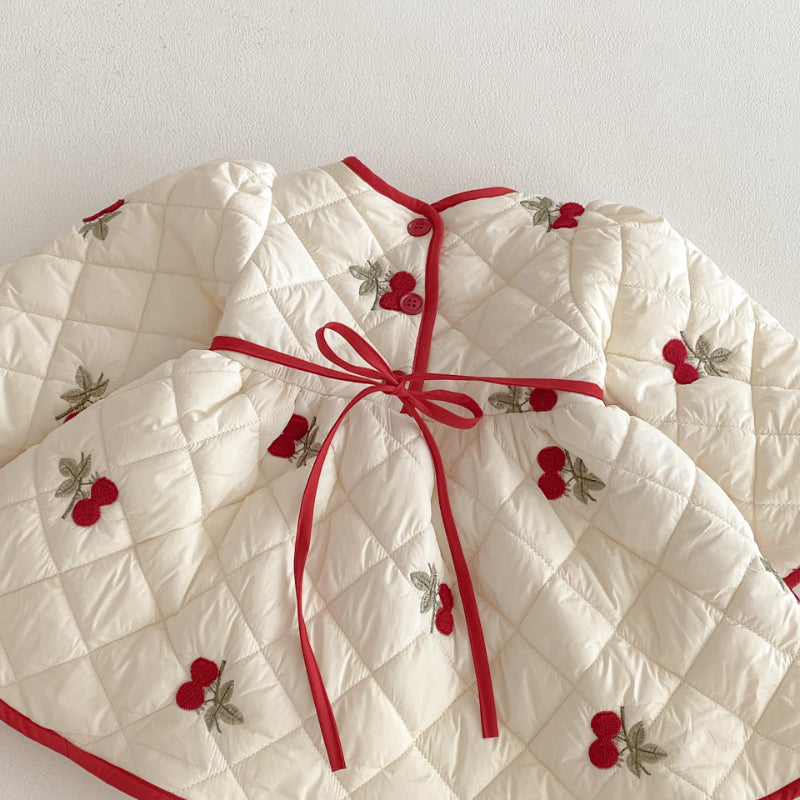 【BABY&KID】冬新作さくらんぼ中綿ワンピースSK103029