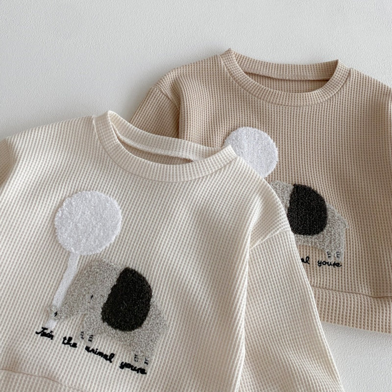 【BABY&KID】ぞうワッフルセットアップSK092717