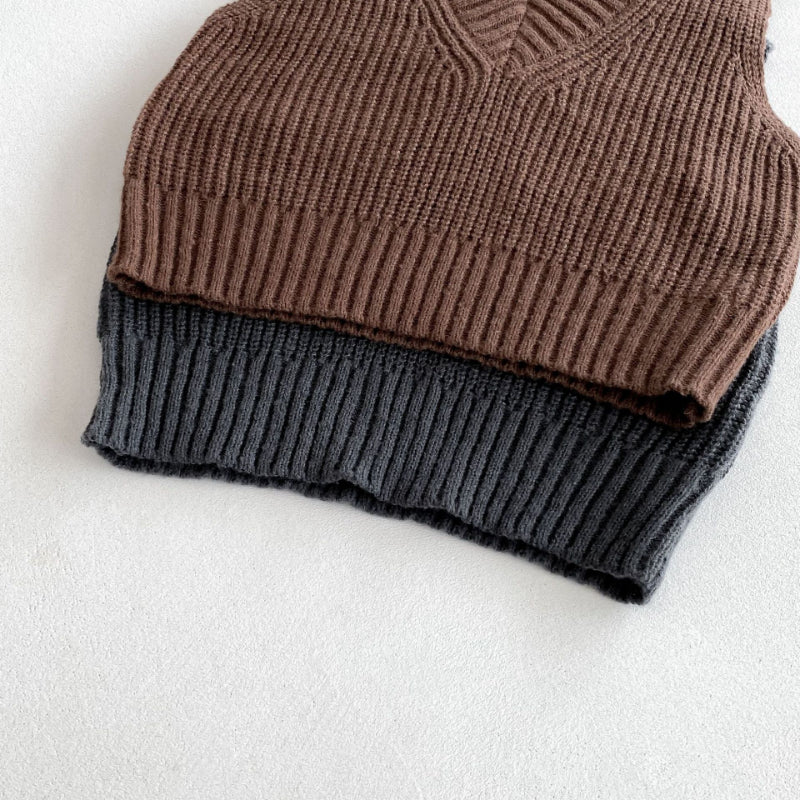 【BABY&KID】VネックレトロニットベストSK092919