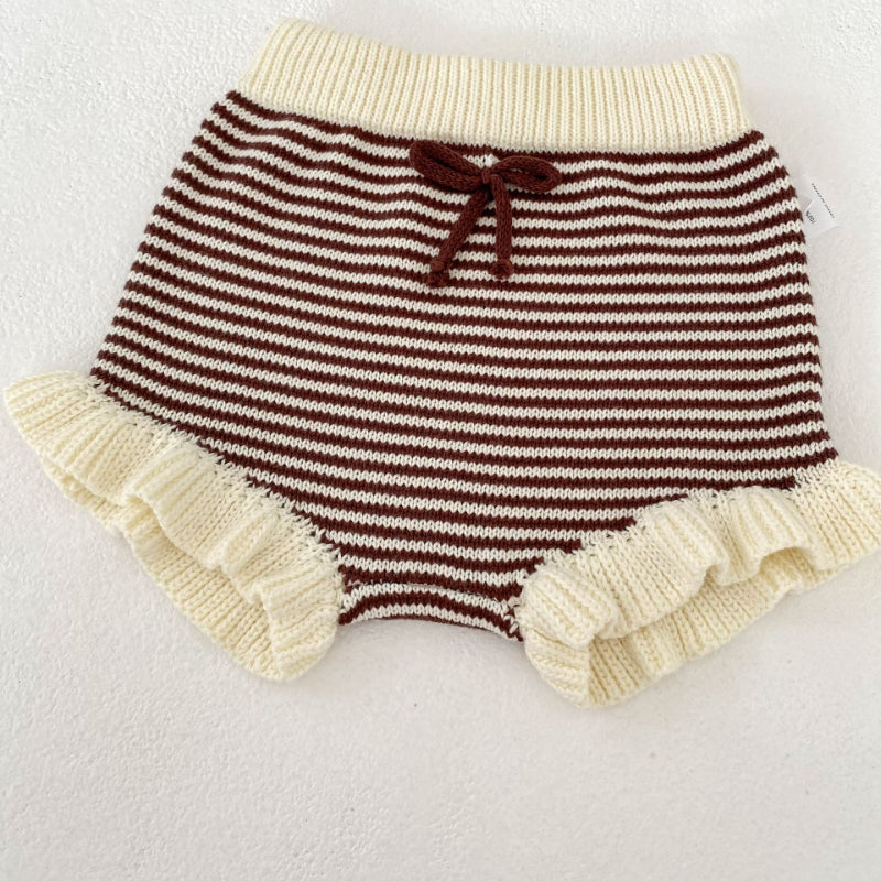 【BABY】フリルニットカーディガン、ショートパンツSK102513