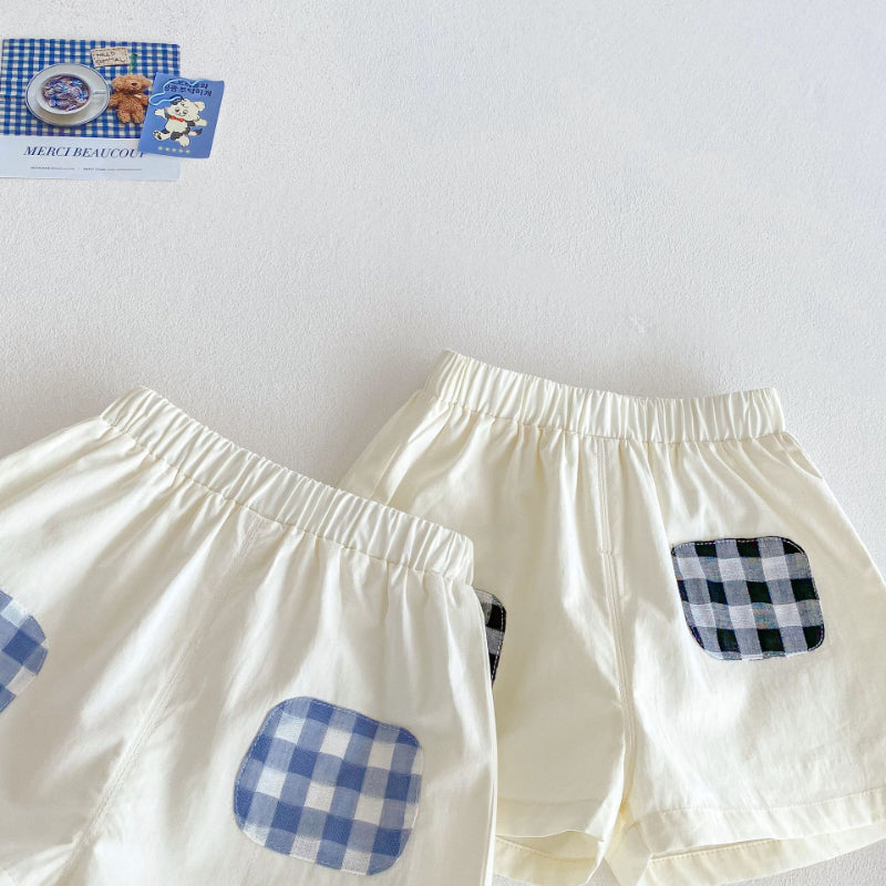 【BABY&KID】夏新作 オシャレチェックセットアップSK070216