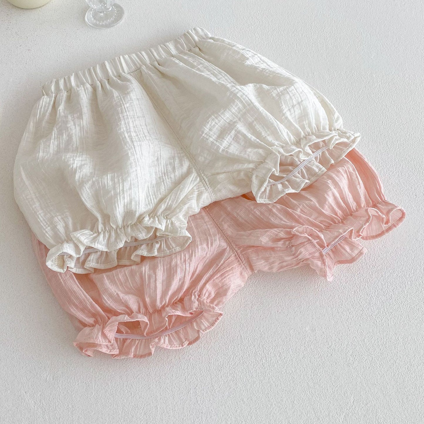 【BABY&KID】夏新作 パステルカラー蝶結び付きセットアップSKO71215