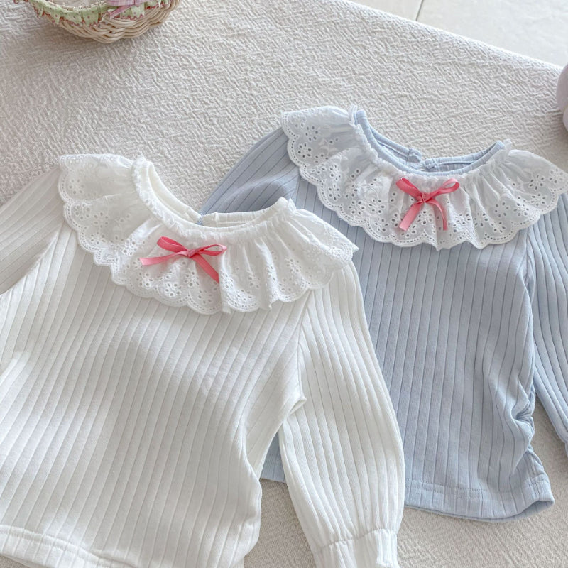 【BABY】リブフリル襟長袖TシャツSK092311