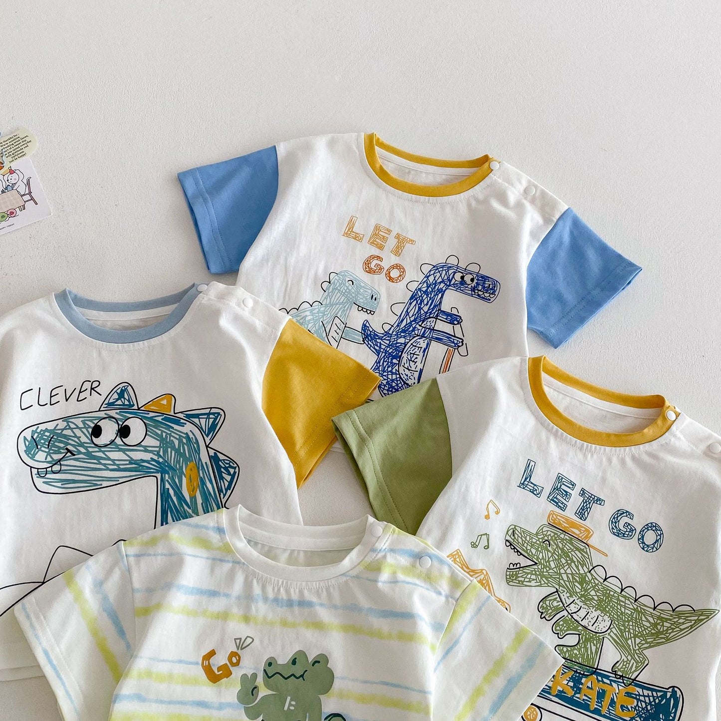 【BABY&KID】夏新作  ダイナソー柄TシャツSK061810