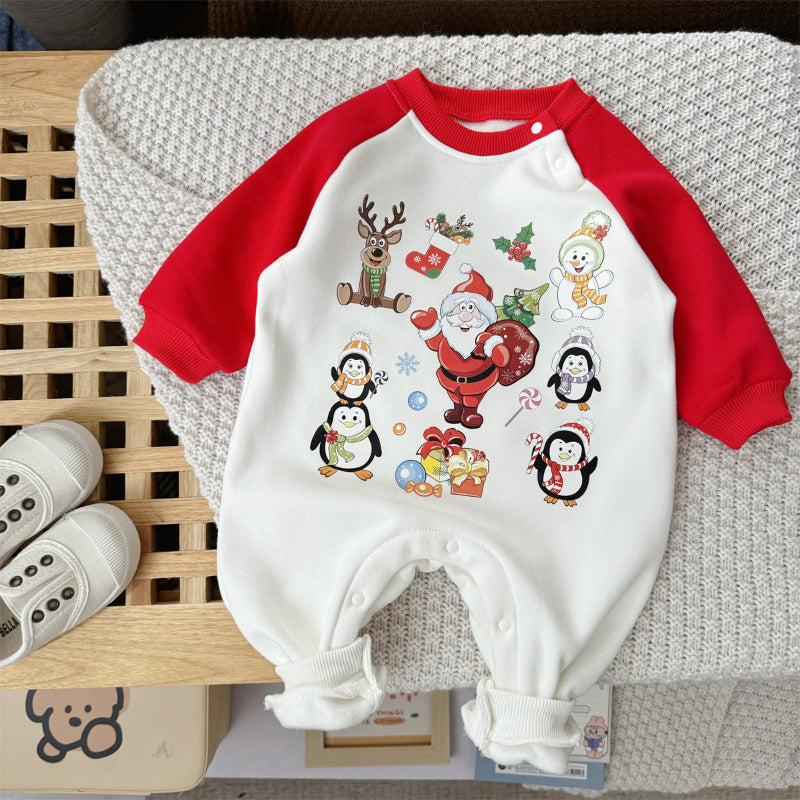 【BABY】冬新作 サンタクロースカバーオールSK102404