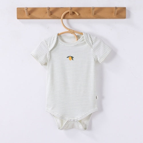 【BABY】夏新作 北欧風いちご、りんご、レモン柄オールインワンSKO71508
