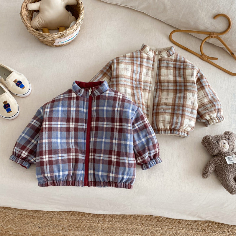 【BABY&KID】冬新作刺繍カートゥーンリバーシブルコートSK102524
