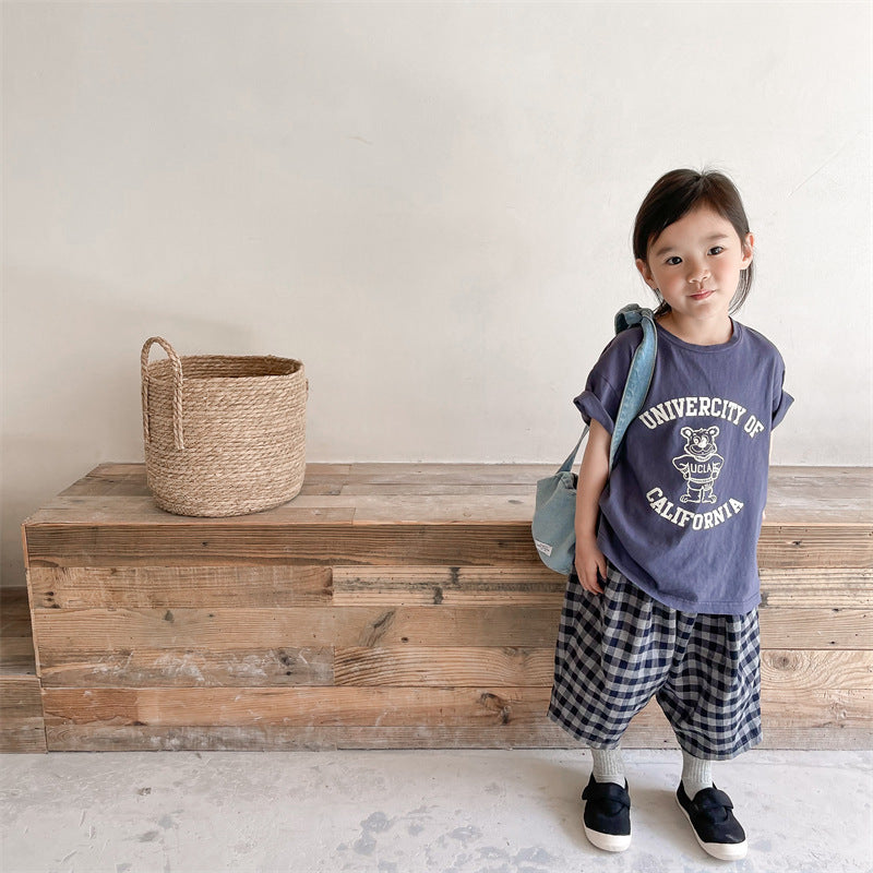 【BABY&KID】夏新作 韓国風コットンTシャツSK091620