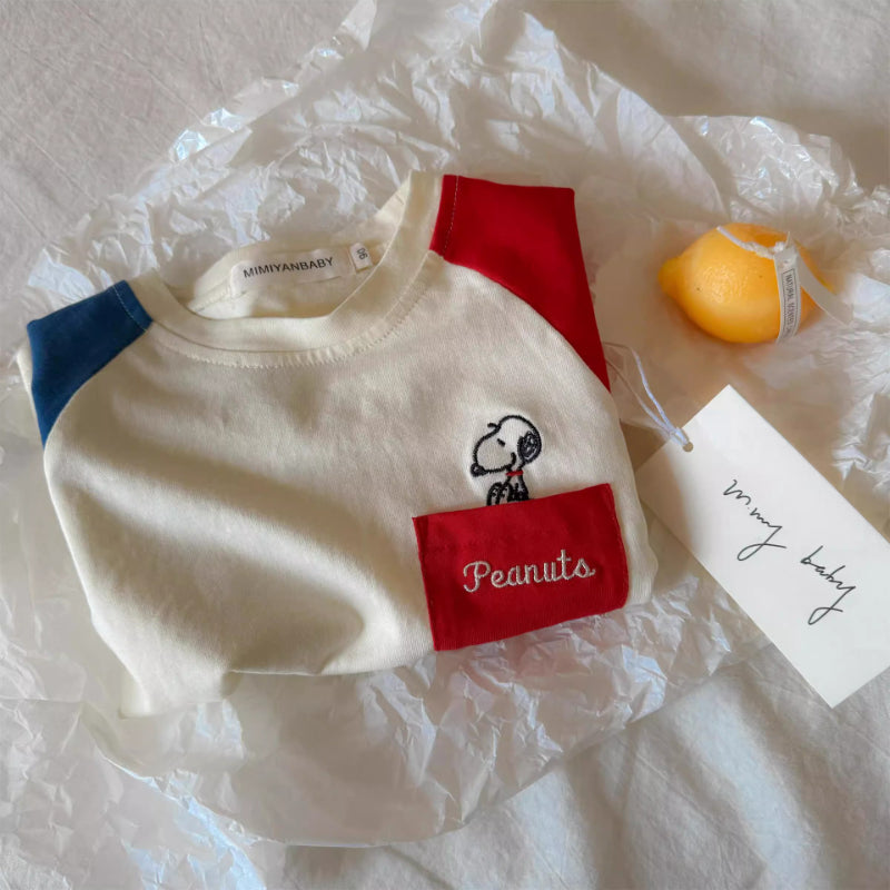 【BABY&KID】夏新作 ロゴポケット刺繍TシャツSK090809