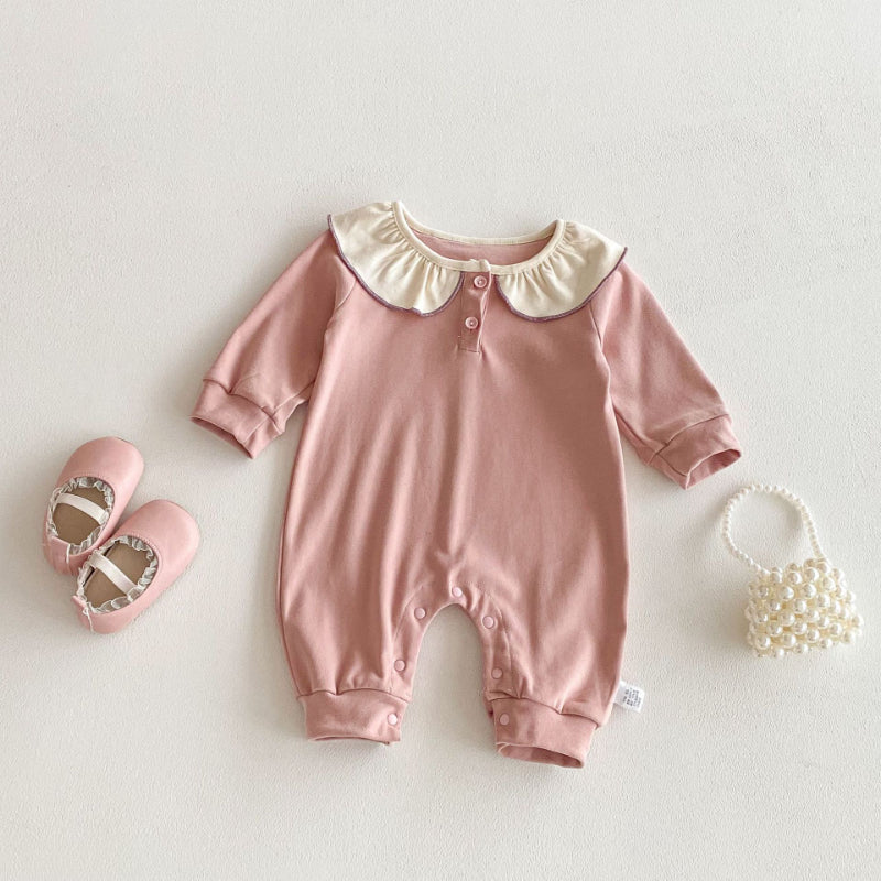 【BABY】前ボタンチュールロンパース、カバーオールSK100724