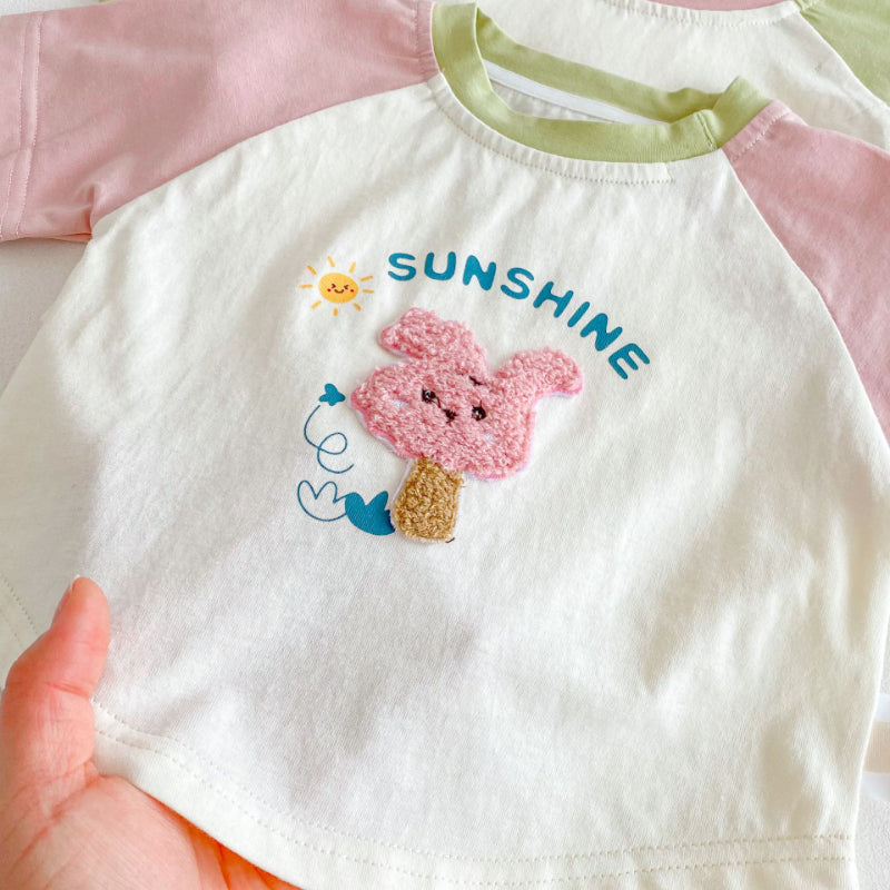 【BABY&KID】夏新作 カラーバリショートTシャツSK072006