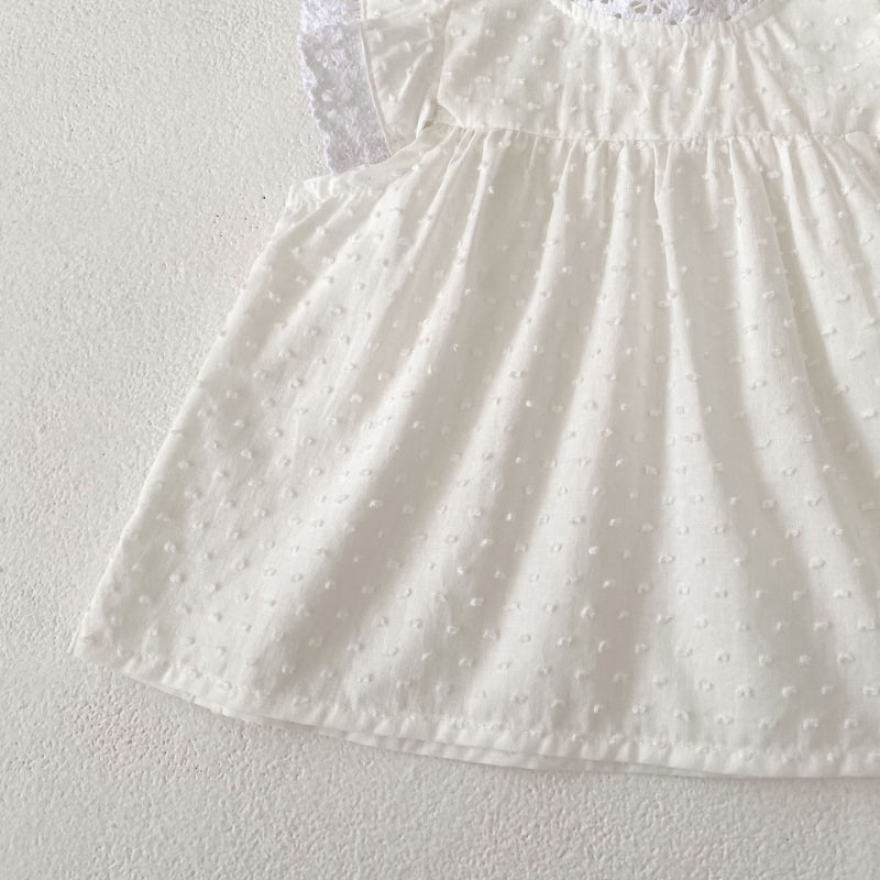 【BABY&KID】夏新作 ガーリーフリル袖セットアップSK081606
