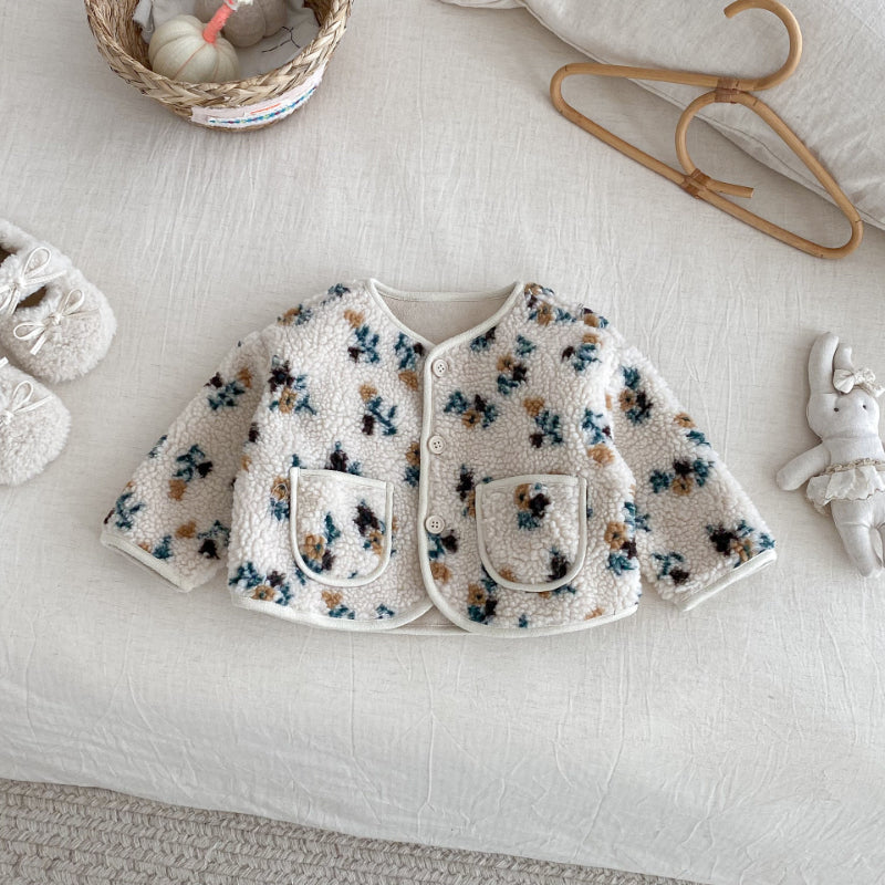 【BABY&KID】冬新作花柄、チェック中綿ジャケットSK102515