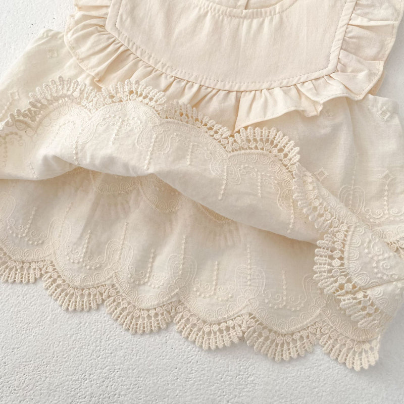 【BABY&KID】夏新作 おしゃれ刺繍ノースリーブセットアップSK071926