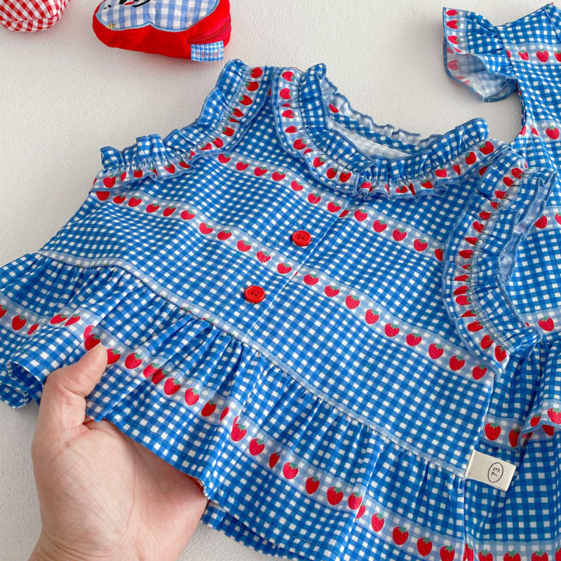【BABY&KID】夏新作 おしゃれな桜柄シャツ、ワンピース、ショートパンツ、ズボンSK070513