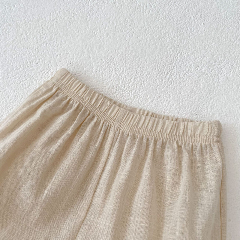 【BABY】夏新作 フリルキャミ&無地ショートパンツセットアップSK071918