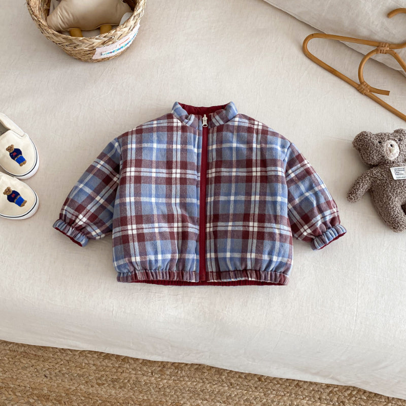 【BABY&KID】冬新作刺繍カートゥーンリバーシブルコートSK102524