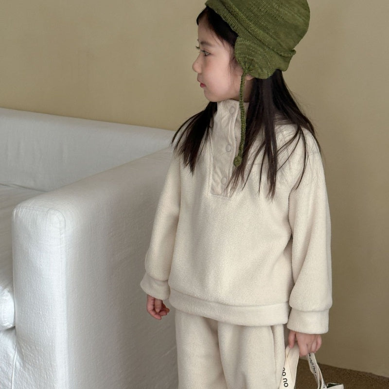 【BABY&KID】冬新作 裏起毛ハイネックセットアップSK102026