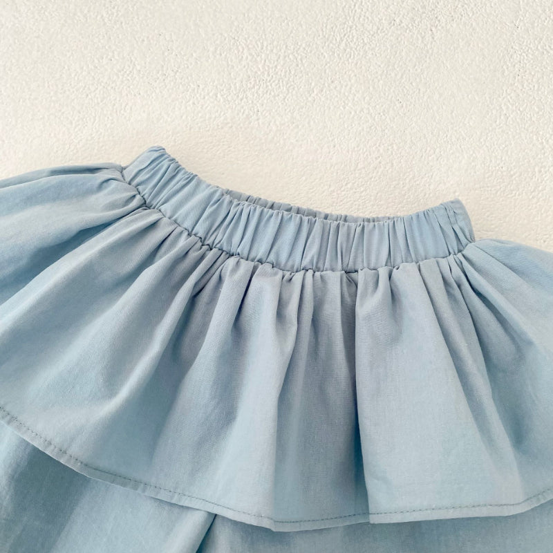 【BABY&KID】夏新作 無地レースキャミセットアップSK071925