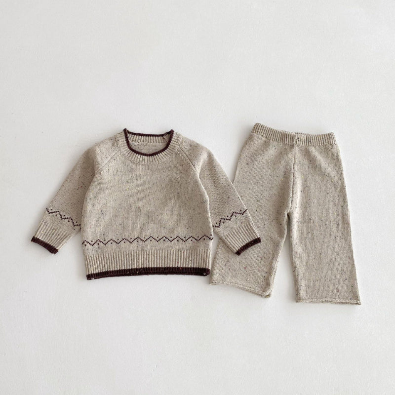 【BABY&KID】ジャカードカラフルドットニットセットアップSK092917