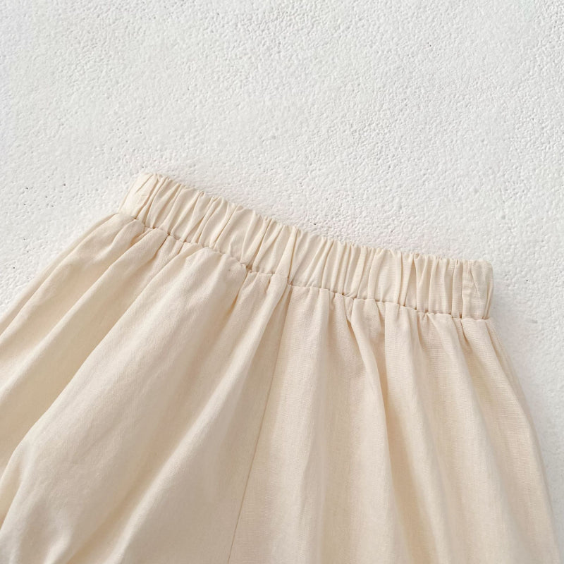 【BABY&KID】夏新作 おしゃれ刺繍ノースリーブセットアップSK071926