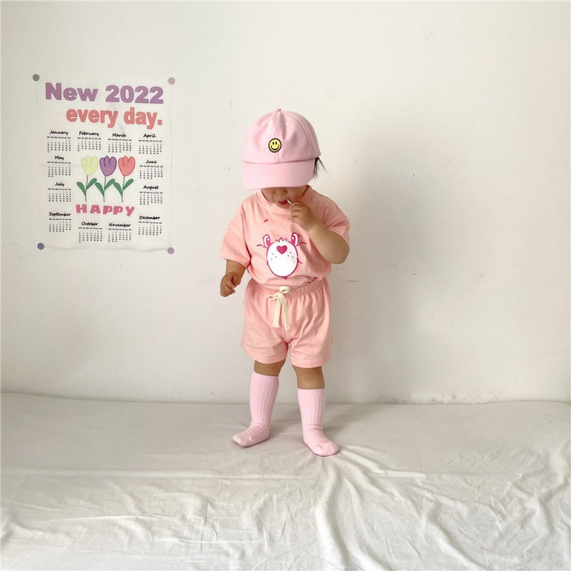 【BABY&KID】夏新作 キャラクター半袖セットアップSK080221