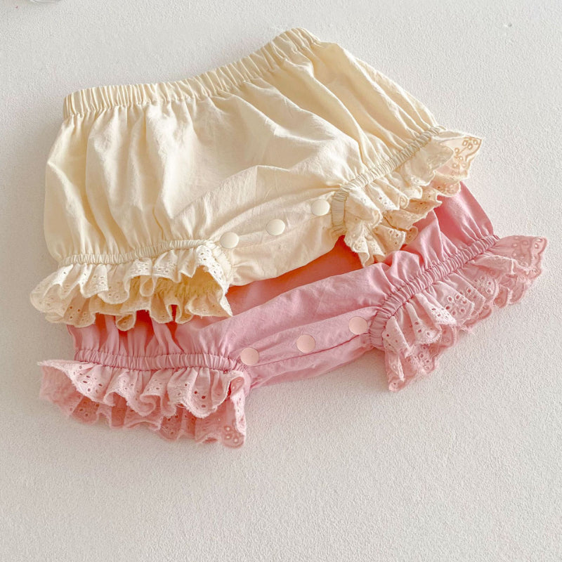 【BABY】夏新作 刺繍フリル袖セットアップSK080601
