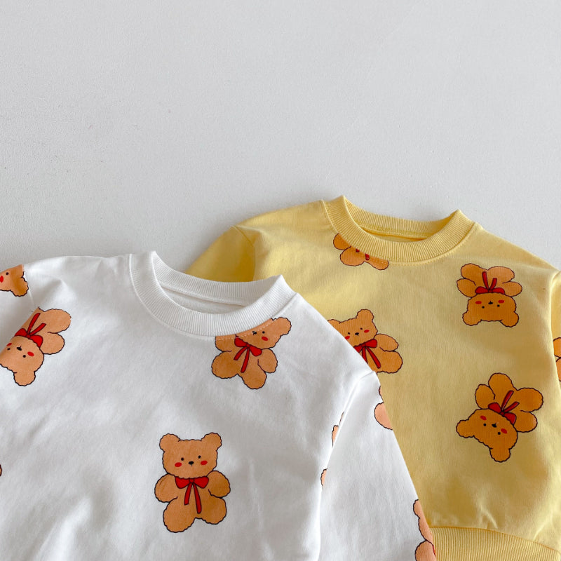 【BABY&KID】かわいいくまプリントセットアップSK092929
