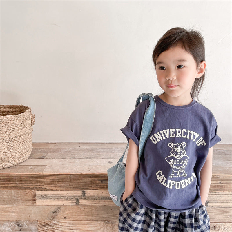 【BABY&KID】夏新作 韓国風コットンTシャツSK091620
