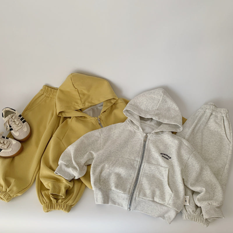 【BABY&KID】無地カジュアルセットアップSK100521