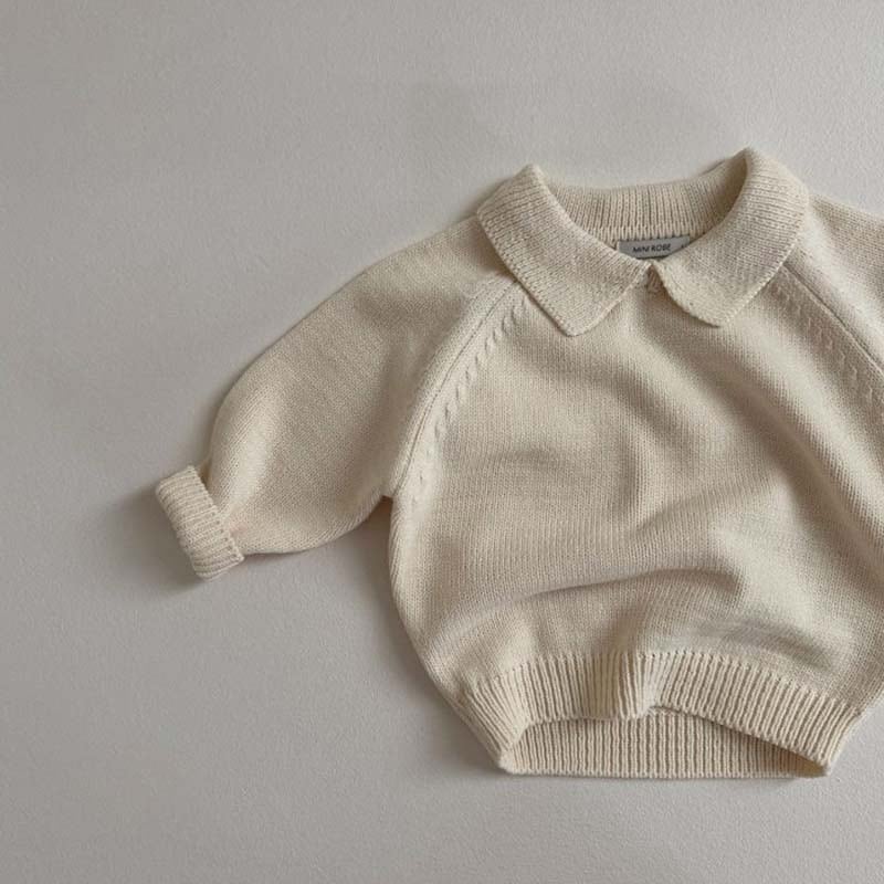 【BABY&KID】無地ORボーダー柄ニットセーター全3色SK11373