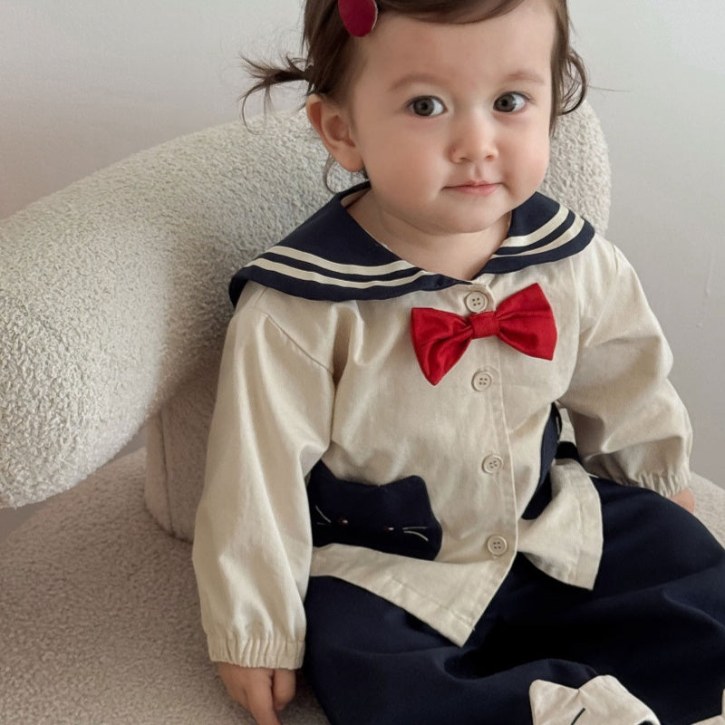 【BABY&KID】可愛い猫アウター、パンツSK100318