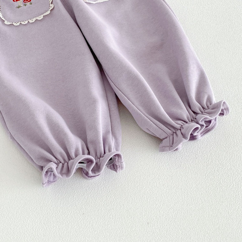 【BABY&KID】刺繍スクエアネックセットアップSK106608