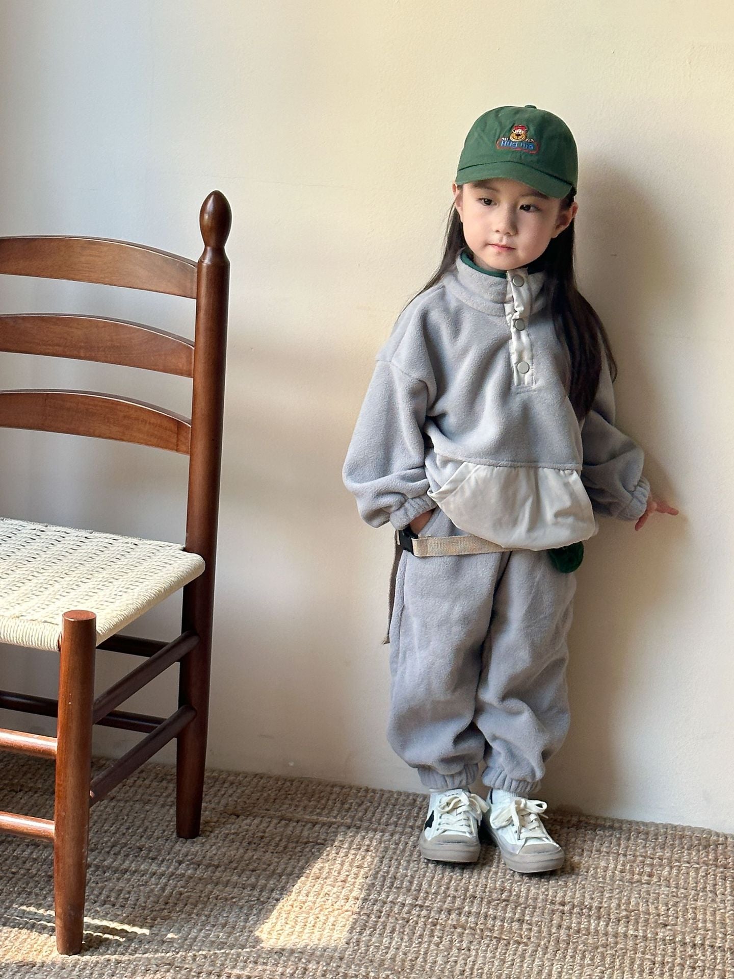 【BABY&KID】ハイネックもこもこ起毛セットアップSK023006