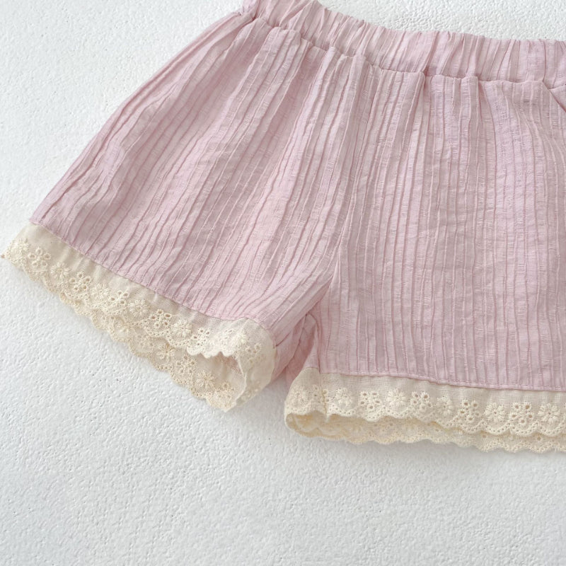 【BABY&KID】夏新作 花柄キャミソール&ショートパンツセットアップSK071928