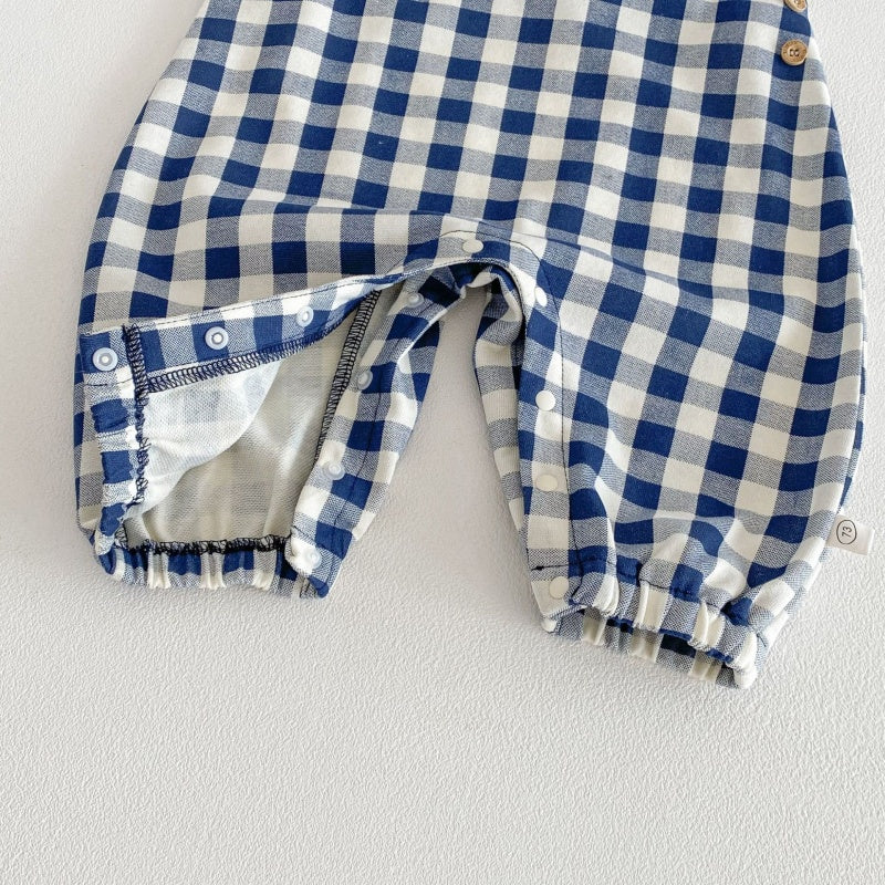 【BABY&KID】チェックサロペット、刺繍襟ロンTSK104111