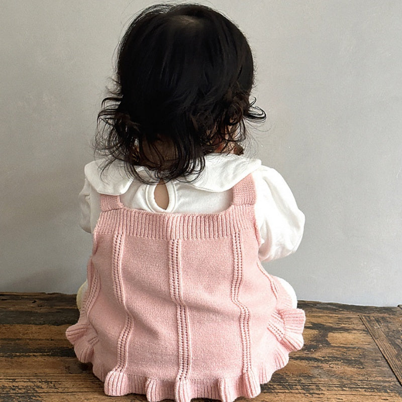 【BABY&KID】ポンポン付きニットベストSK101828